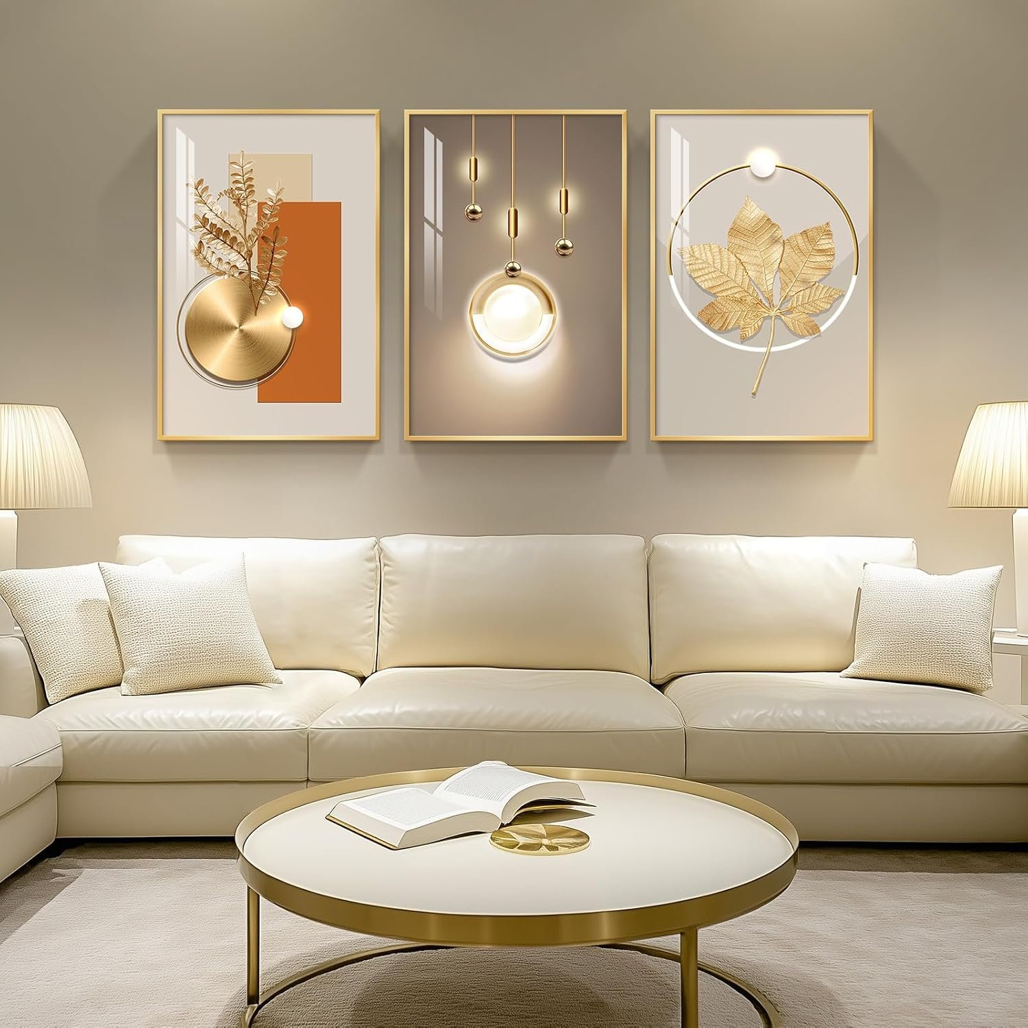 Cuspin Large Modern Luxury Wall Art for Living Room - Image 2