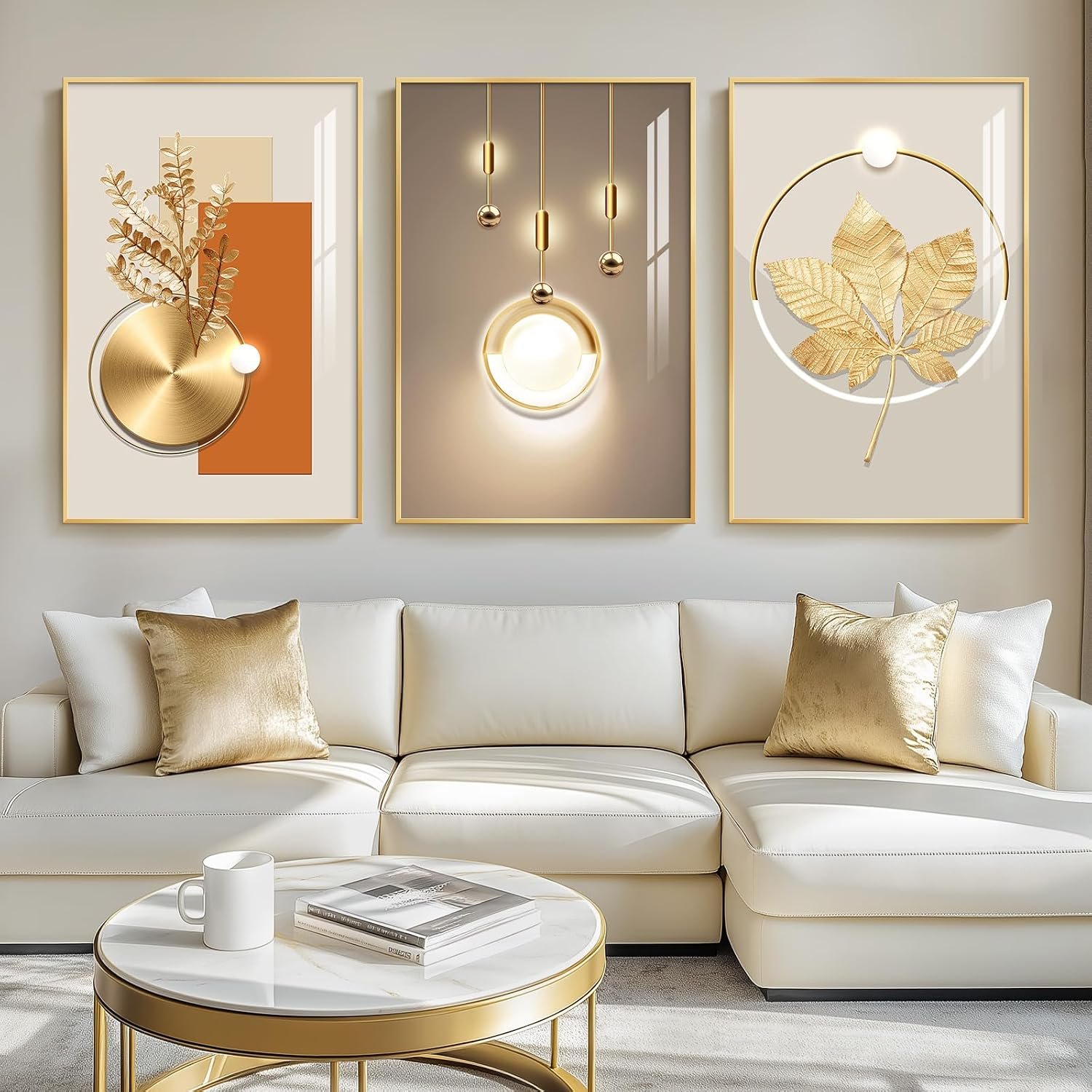 Cuspin Large Modern Luxury Wall Art for Living Room