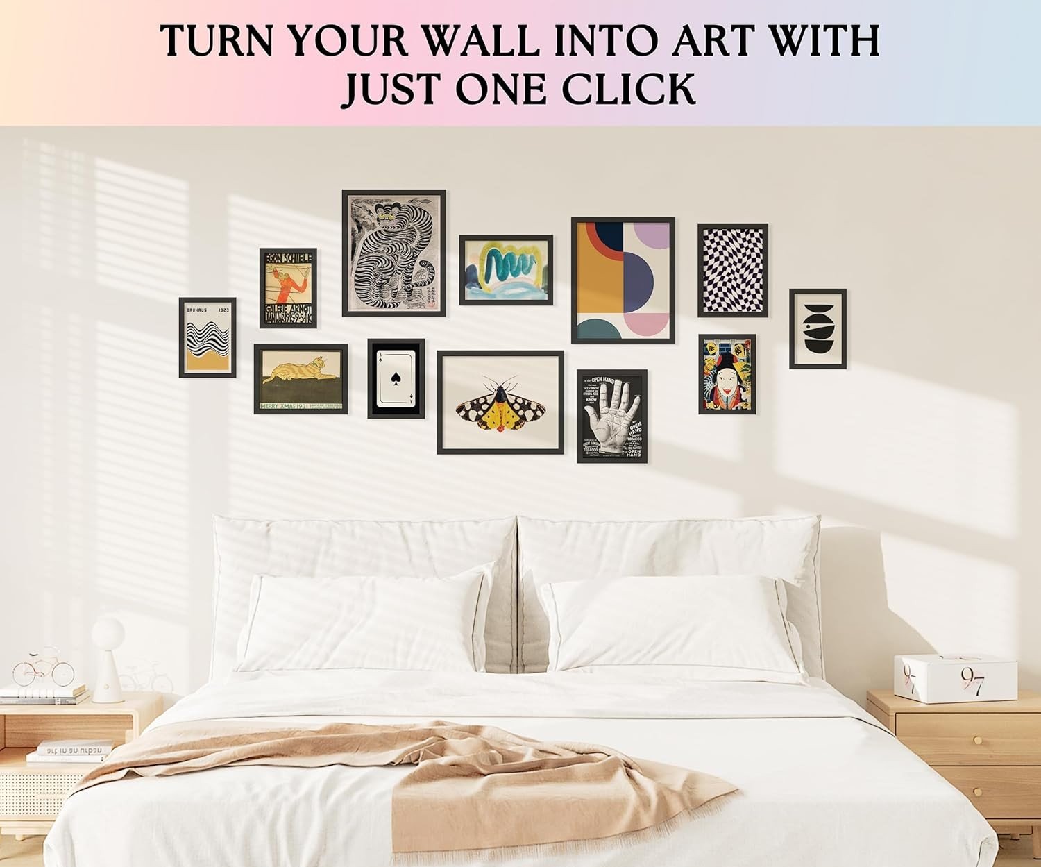 Eclectic Wall Art Prints Unframed, Mid Century Retro Decor for Home Bedroom - Image 2